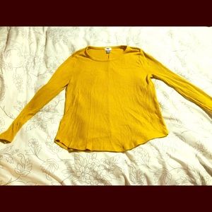 XL Old Navy Thermal Mustard color